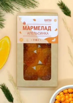 Мармелад натуральный желейный 1 кг набор 10 в 1 в крафт коробке