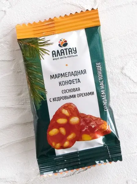 Мармелад сосновый с кедровыми орешками, 1 кг