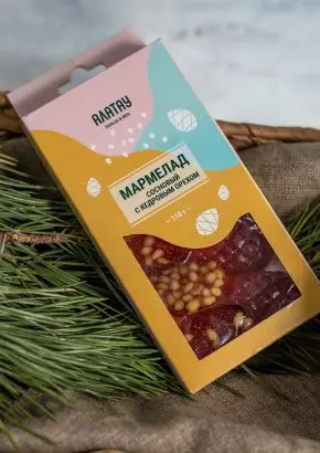 Мармелад Сосновый с кедровым орехом, 110 г Мармелад Сосновый с кедровым орехом, 110 г