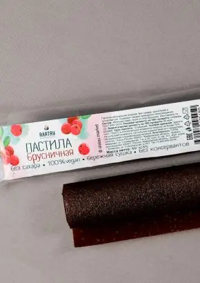 Пастила брусничная (без сахара) 45 г